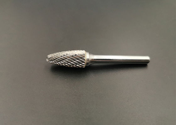 جودة  25mm Double Cut Rotary Cone Carbide Burr For Grinding / Polishing مصنع