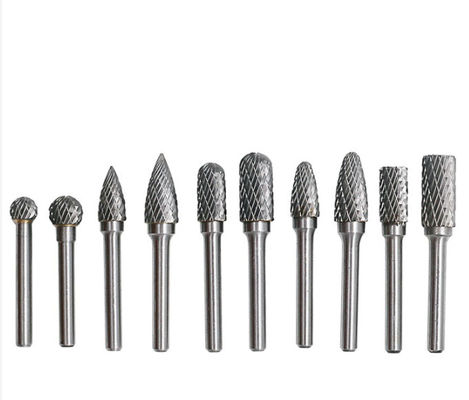 جودة  Brazed Double Cut Rotary Files Carbide Burrs Set 50000RPM مصنع