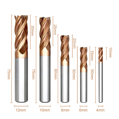 سعر جيد HRC55 Golden Long Reach Endmill 4 إلى مطحنة نهاية الكربيد الانترنت