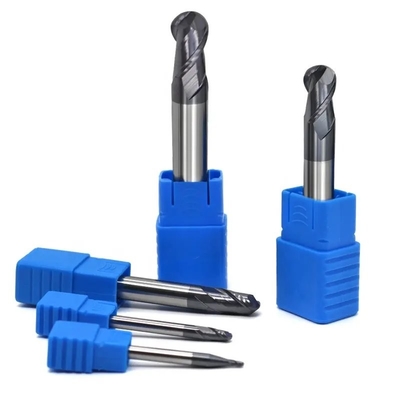 سعر جيد قاطع الطحن 4 فلوت كروي أنف CNC راوتر بت كربيد نهاية مطحنة 45HRC R3 R4 R5 R6 الانترنت