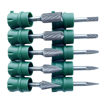 سعر جيد النوع F 6MM 8MM 10MM 12MM قطع الرأس Dia Tungsten Carbide Burrs قطع شكل شجرة الانترنت