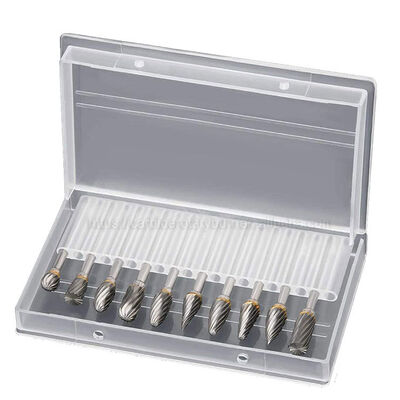 سعر جيد 10Pcs Tungsten Carbide Rotary Burr Set with 1/8 
