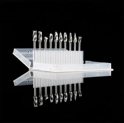 سعر جيد 10 قطعة من لقم الحفر الدوارة المصنوعة من كربيد التنجستن بقطر 1/8 بوصة مع رأس 3*6 مم لنقش المعادن الانترنت