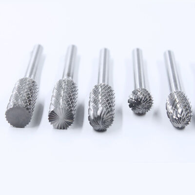 جودة Double Cut Tungsten Carbide Rotary Burr with 1/4 Inch Shank and 70-90HRA Hardness for Metal Deburring مصنع